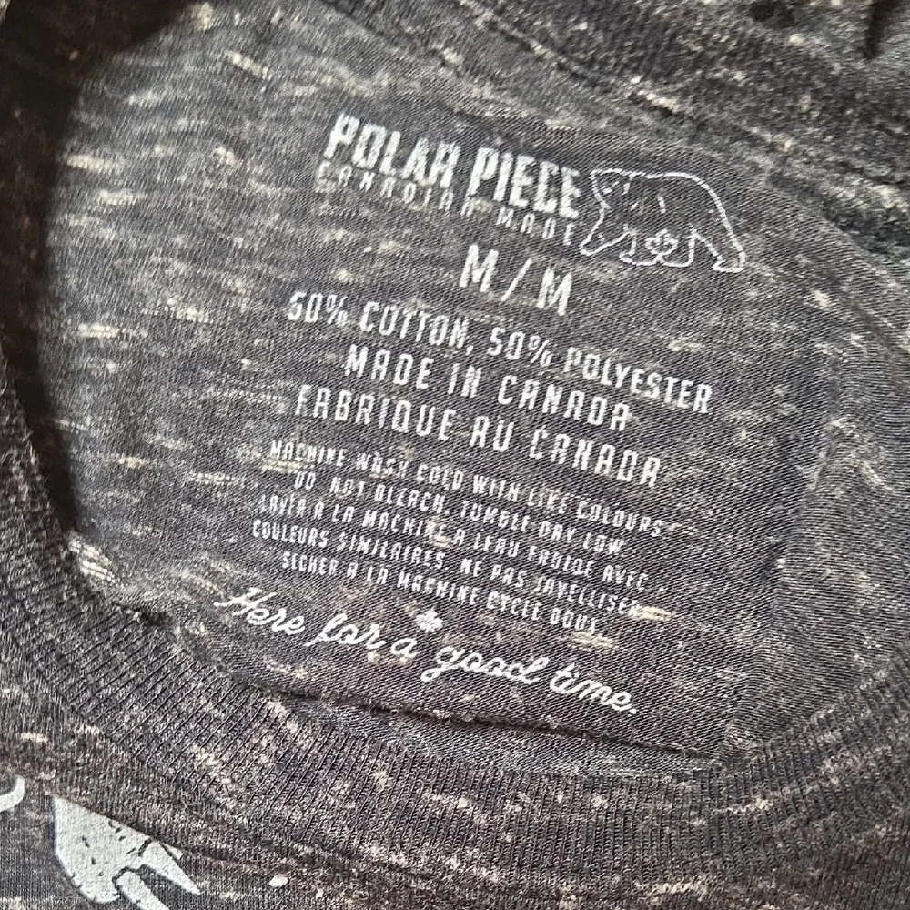 Get Wild Polar Bear Heather Gray Graphic T-Shirt - Picture 6 of 6